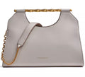 DONNAKARAN LEATHER CLUTCH