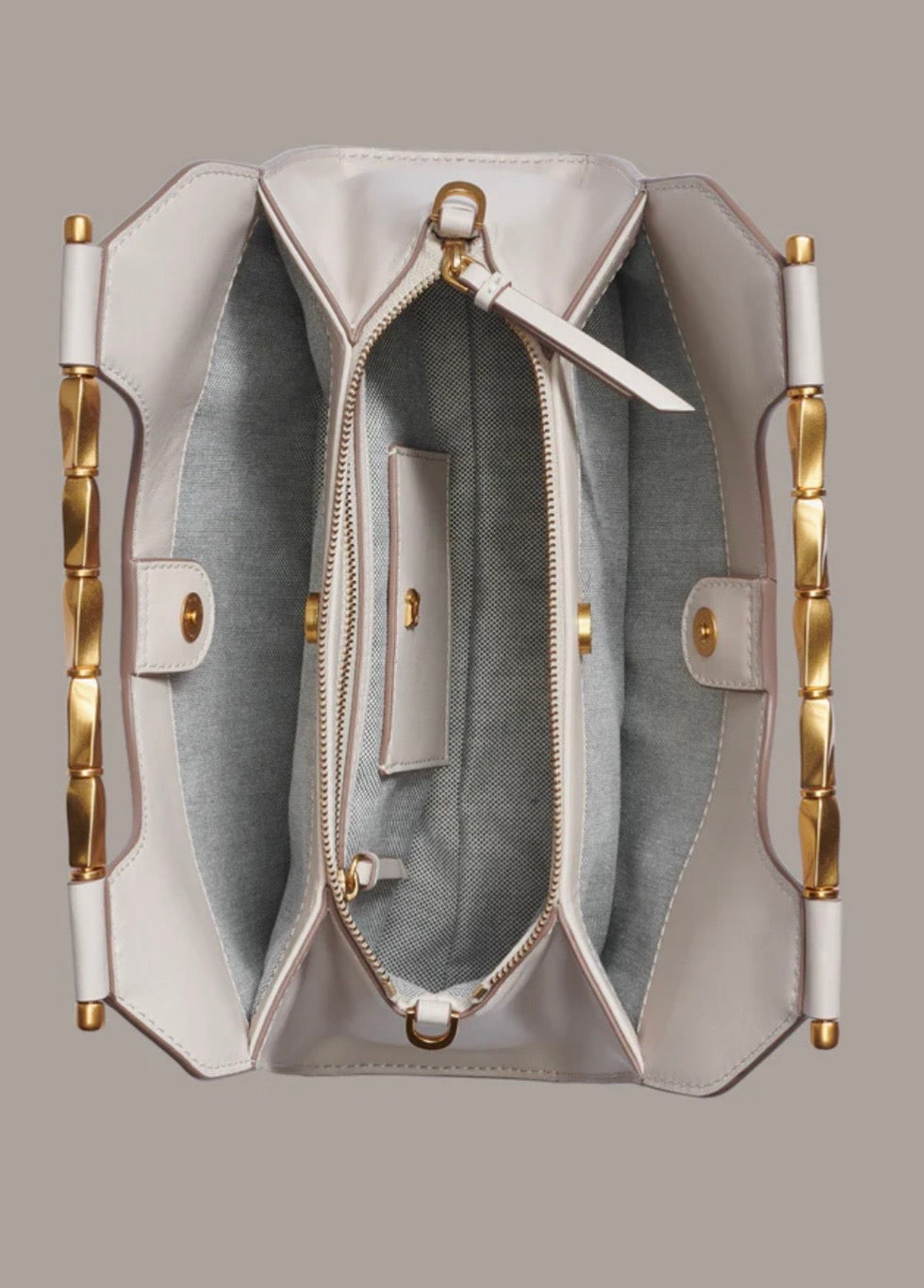 DONNAKARAN LEATHER CLUTCH